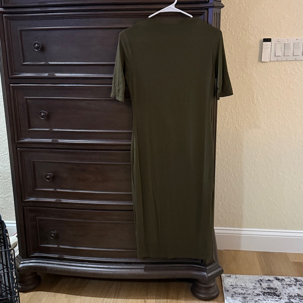Olive Green Midi Dress